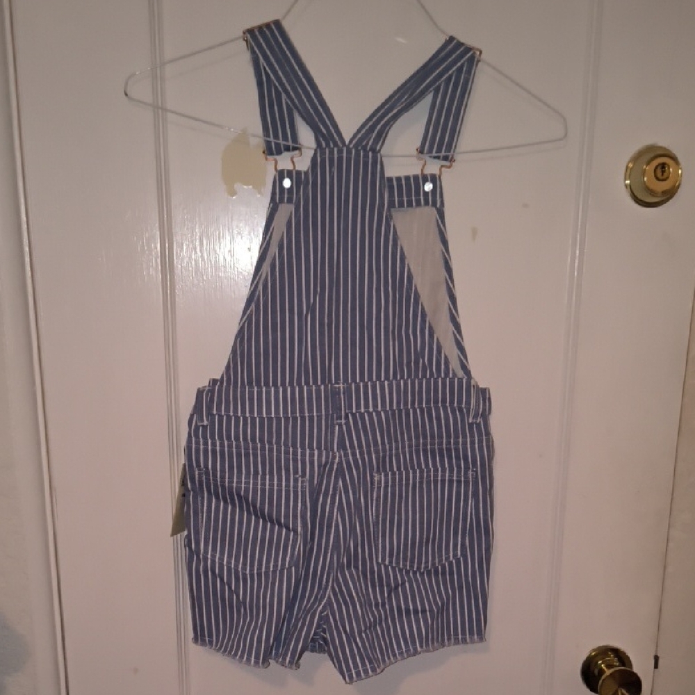 NWT Love Republic | Navy Striped Kids Overalls - Picture 6 of 6